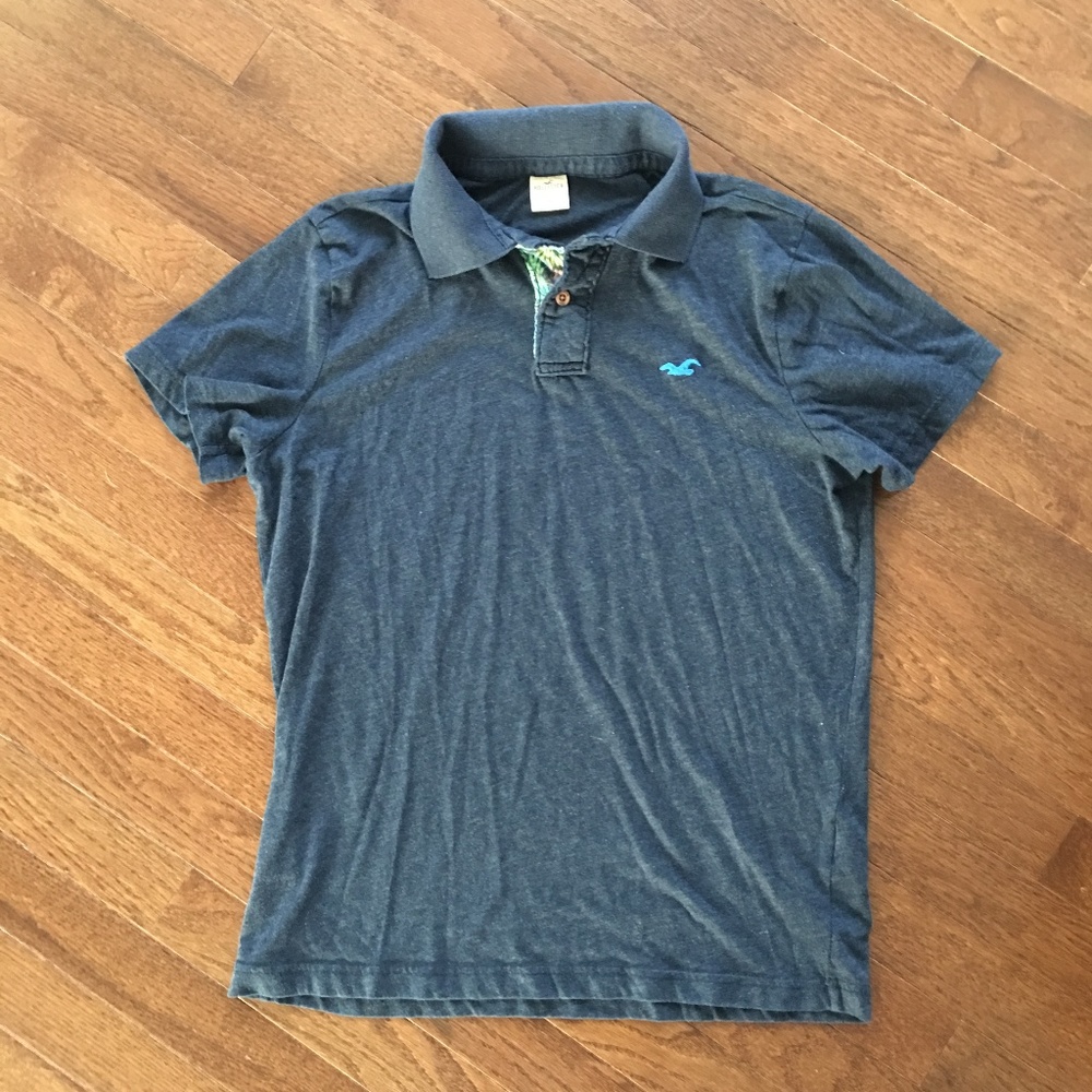 Hollister Medium Short Sleeve polo blue Medium